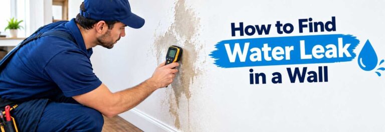 how to find water leak in a wall